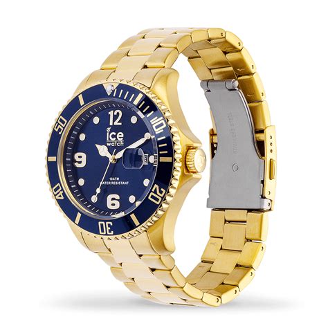 Shop with afterpay on eligible items. Uhr Ice-Watch | ICE steel gold blue - groß größe