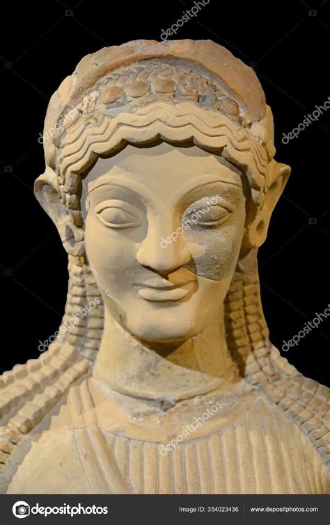 Ancient Greek Sculpture Goddess Persephone Kore Goddess Harvest