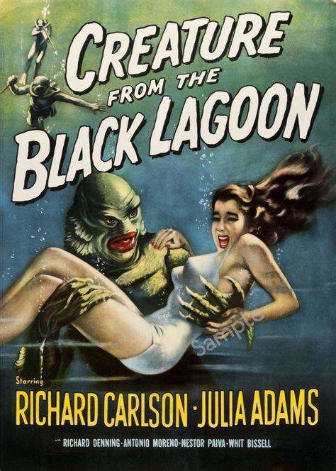 Creature From The Black Lagoon Black Lagoon Classic Movie Posters