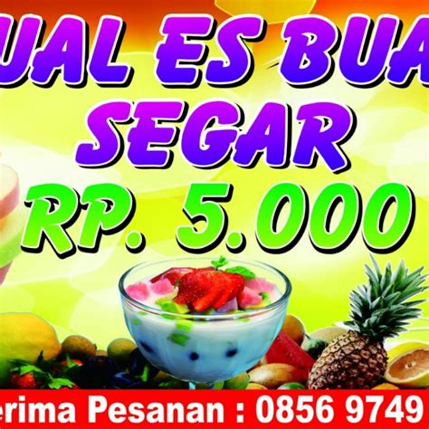 Contoh Spanduk Es Buah Segar Image Sites Images