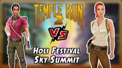 Nidhi Nirmal Vs Scarlett Fox Holi Festival Vs Sky Summit Temple Run