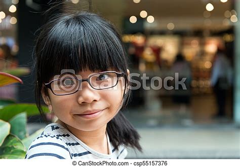 Asian Girl With Glasses