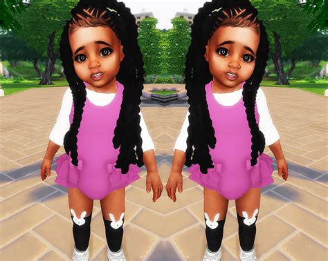 Ebonix Broodsims Jumbo Braids Sims 4 Black Hair Toddler Hair Sims
