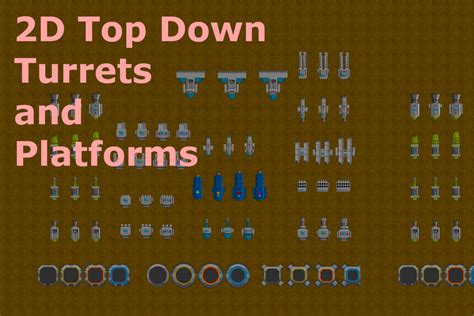 2d Top Down Turrets With Platforms 2d Unity Asset Store