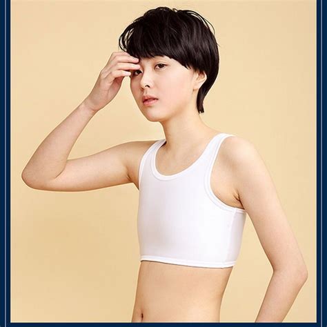 Les Undershirt Tomboy Breathable Buckle Short Chest Binder Sport Flat