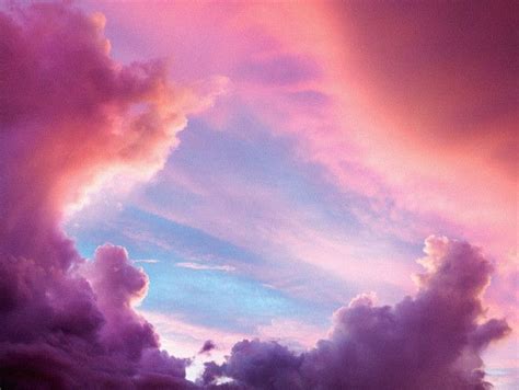 Purple Clouds Pink Clouds Sky Background Material Pink Clouds Sky