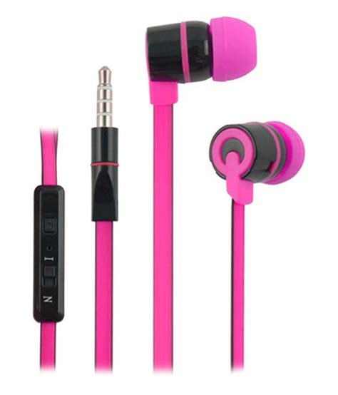 Buy Ubon Ub-2b In Ear Wired Earphones With Mic Pink Online at Best Price in India - Snapdeal
