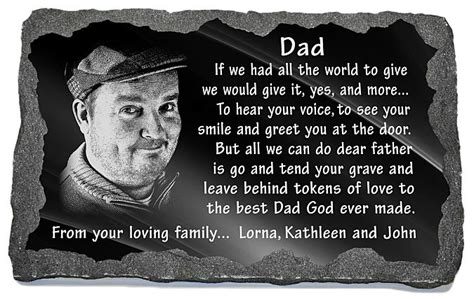 Jul 20, 2021 · our unique selection of remembrance gifts are perfect for friends, family and coworkers looking for a way to memorialize a loved one. Unique memorial gifts loss father personalized Dad grave ...