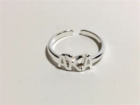 Alpha Kappa Alpha Aka Ring The Perfect Pinky Ring 1699 Picclick
