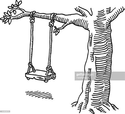 Swing Tree Drawing High Res Vector Graphic Getty Images
