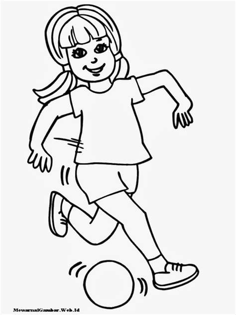 Mewarnai Gambar Anak Perempuan | Mewarnai Gambar