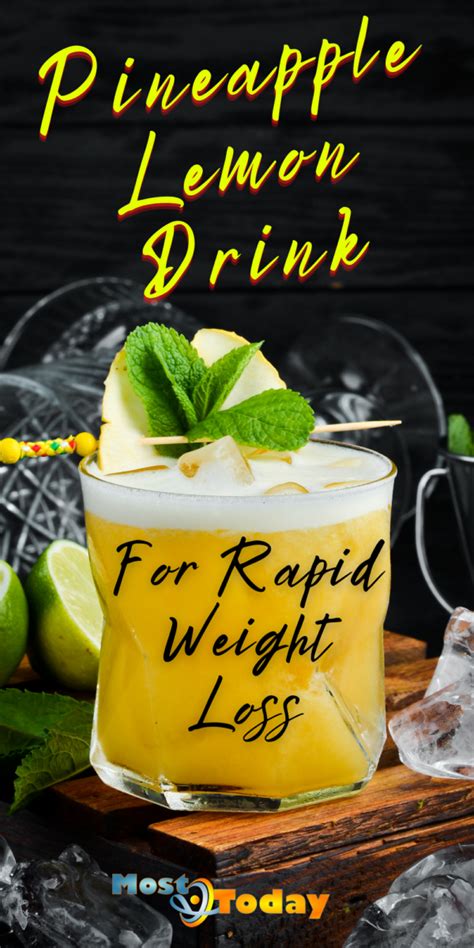 Drinking Pineapple Lemon Juice Can Help You Lose Weight Quickly