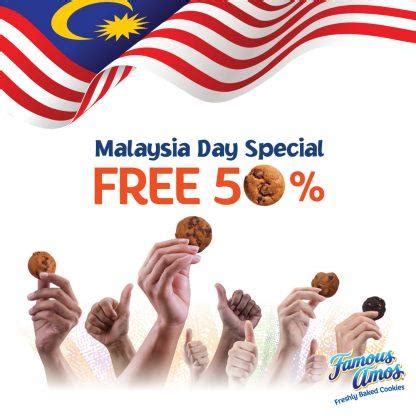 4.7 out of 5 stars 32. Famous Amos Malaysia Day Promotion FREE Extra 50% Cookies ...