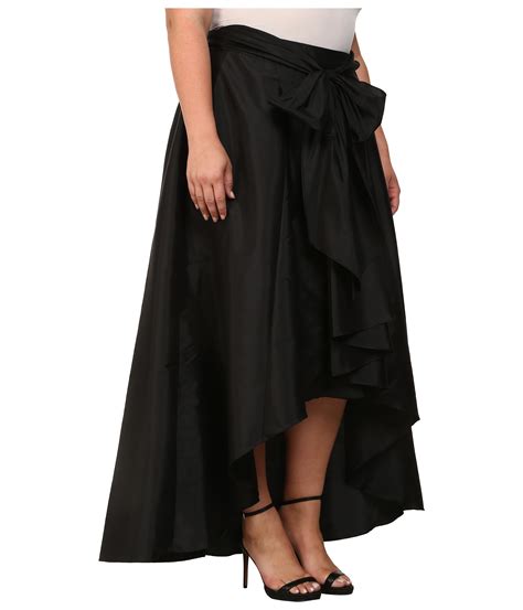 Adrianna Papell Plus Size High Low Ball Skirt In Black Lyst