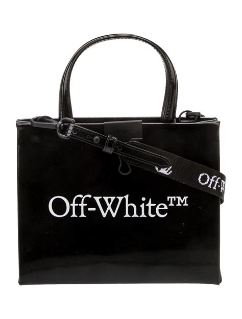 Off White Mini Box Binder Clip Bag Black Crossbody Bags Handbags