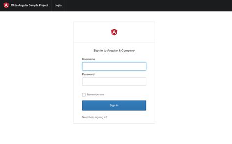 Sign In To Your Spa With The Embedded Okta Sign In Widget Okta Developer