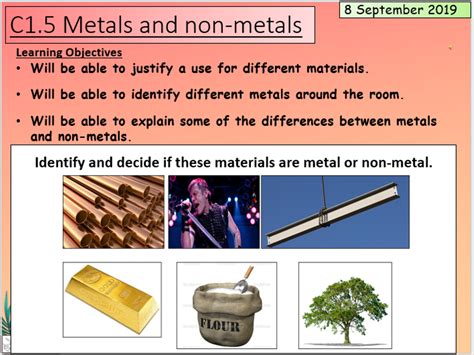 Ks3 Metals And Non Metals Teaching Resources