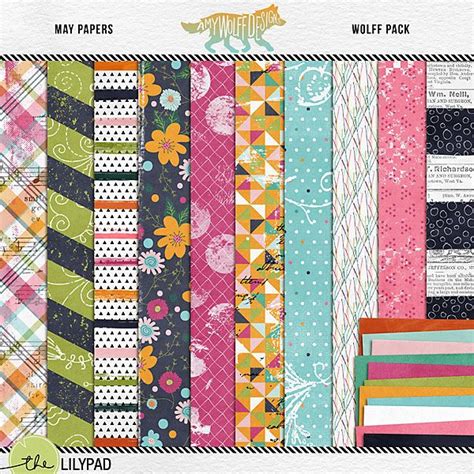 Paper Packs May Wolff Pack Paper Pack Paper Pack Scrapbook