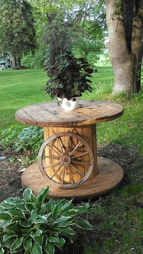 Repurposed Wire Spool Ideas Diy Cable Spool Table Wire Spool Wooden