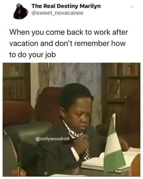 Return From Vacation Meme Captions Omega