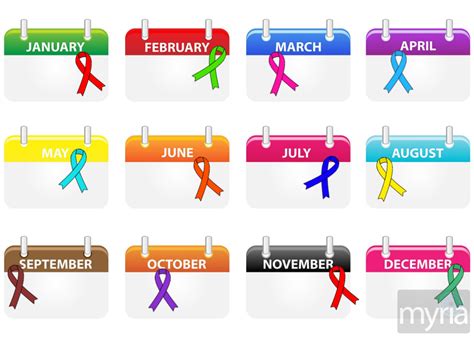 What health awareness month is it? Here's a calendar - Myria | Health ...