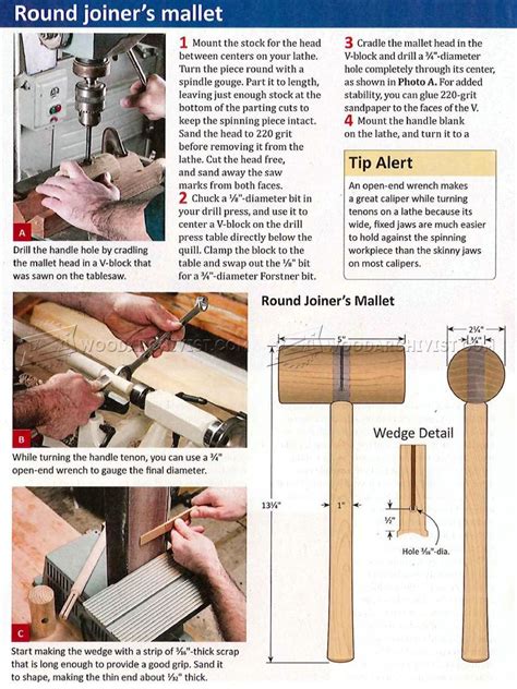 932 Wooden Mallet Plans Hand Tools Tips And Techniques Woodworking