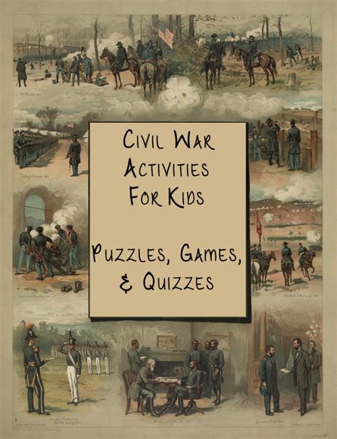 Civil War Activities For Kids Puzzles Games And Quizzes
