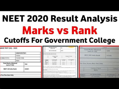 Clearing jee main cut off marks enables students to apply for admission in nits, iiits and gftis. NEET 2020 Result Analysis, Marks vs Rank, Neet Topper ...