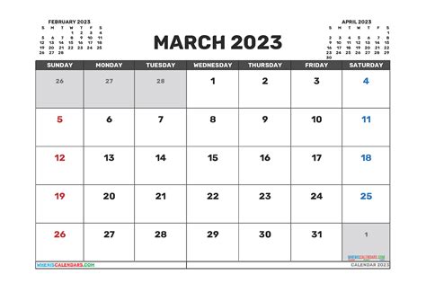 A4 Year Calendar 2023 Printable