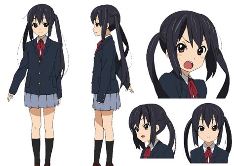 Azusa Nakano Character Design Animation Azusa Nakano Anime