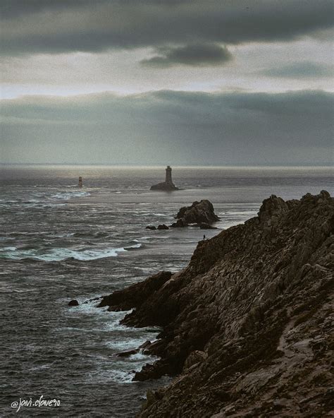 Lighthouse La Vieille At The Pointe Du Raz Brittany France