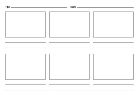 Animation Storyboard Template Storyboard Template Animation