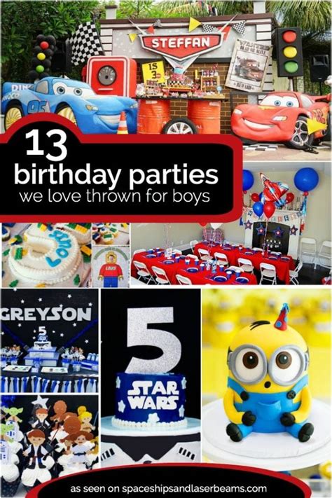 Celebrate in style and have a blast with these awesome 20th birthday ideas! 13 Cool Birthday Party Themes for Boys - Spaceships and ...