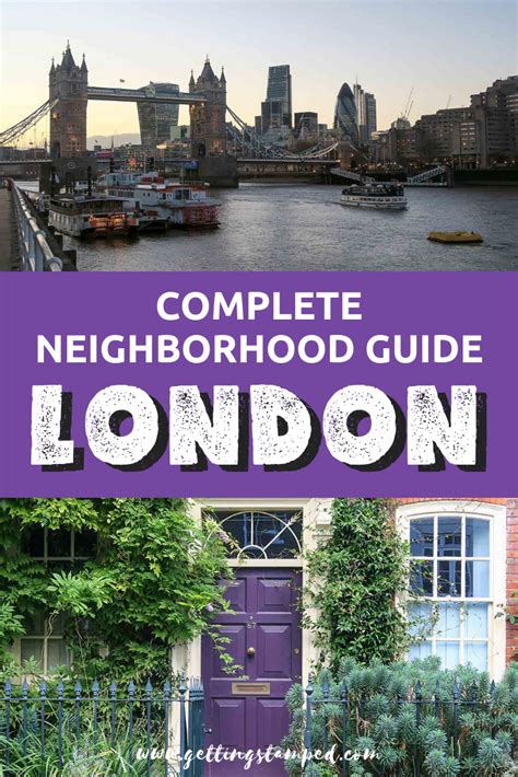 The Complete Neighborhood Guide To London England With Text Overlaying