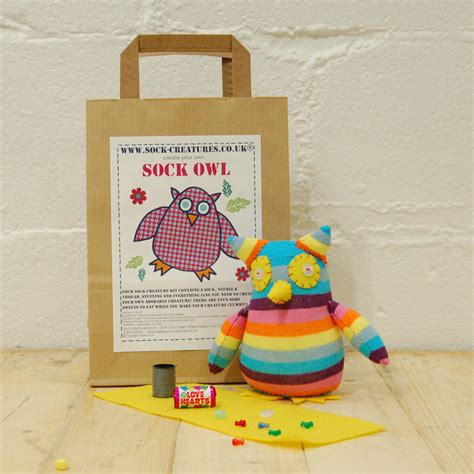 Sock Owl Craft Kit By Sock Creatures