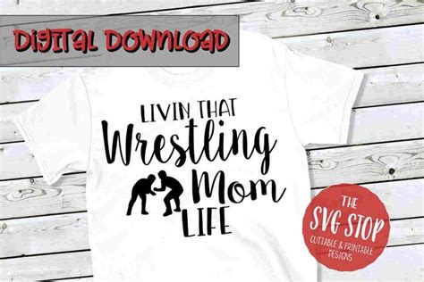 Wrestling Mom SVG -SVG, PNG, DXF (225874) | SVGs | Design Bundles in