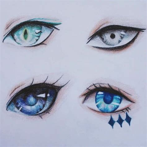 Рисунки для срисовки красивые глаза аниме Kartinki Ru