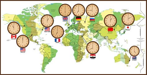 World Time Zones Map Holoserwall