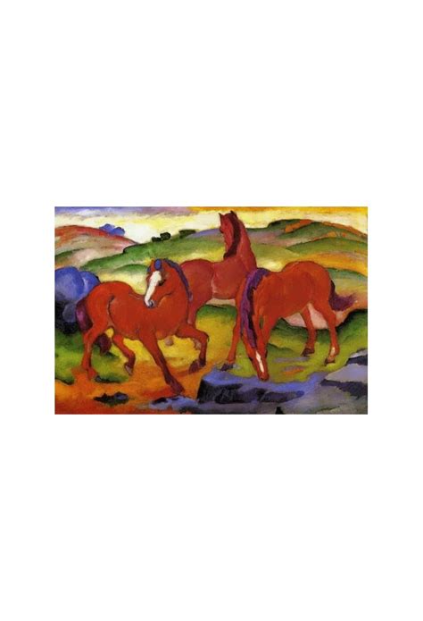 Grazing Horses Iv By Franz Marc Oil Painting Art Gallery