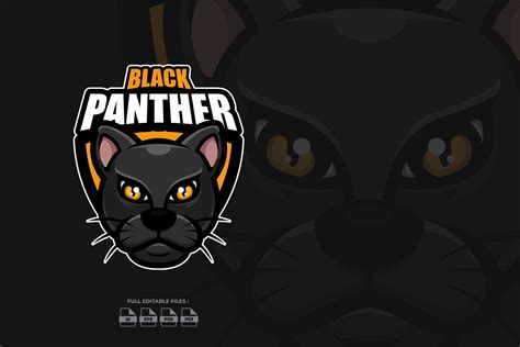 Black Panther Esport Mascot Logo Branding And Logo Templates Creative