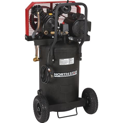 Northstar Portable Electric Air Compressor — 2 Hp 20 Gallon Two Stage