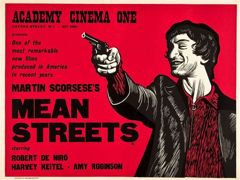 Mean Streets 1973 British Quad Peter Strausfeld Movie Posters
