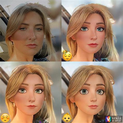 The Disney Pixar Character Filter Using Voilà Ai Artist How To Do The