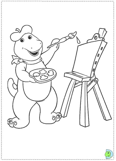 Barney And Friends Coloring Page