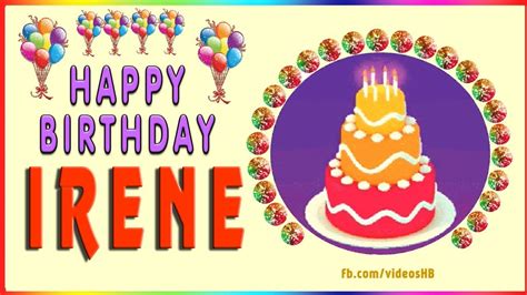 Happy Birthday Irene Youtube