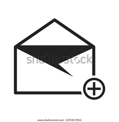 Email Button Icon Vector Stock Vector Royalty Free 1295817826