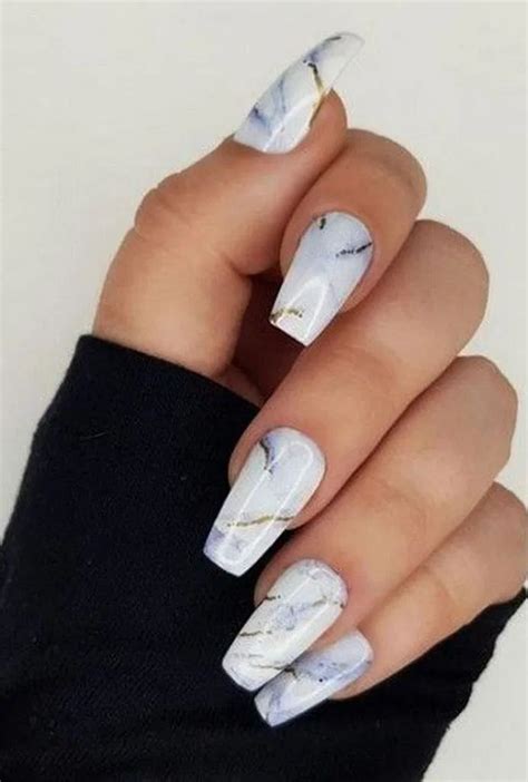 30 Most Special Stunning Marble Acrylic Nails Design For Fall And