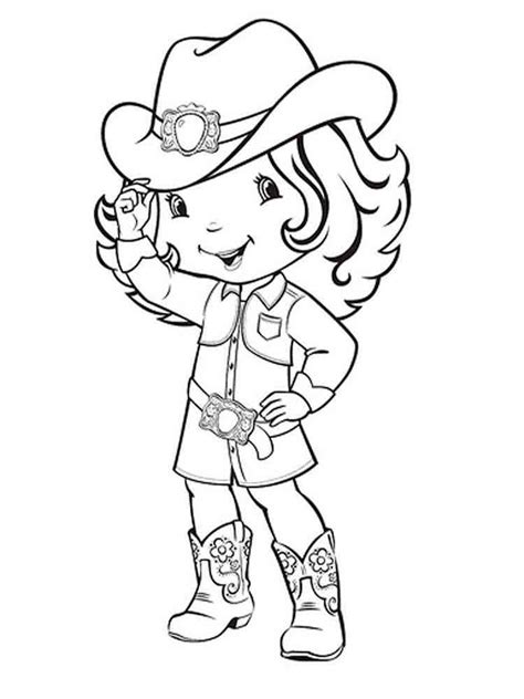 coloring pages of cowgirls