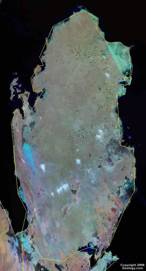 Qatar Map And Satellite Image