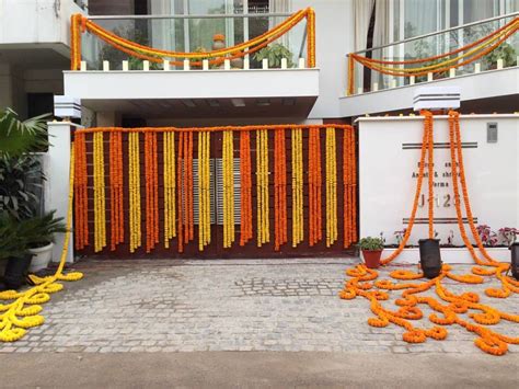 Home main gate | Gate decoration, Simple wedding decorations, Beautiful